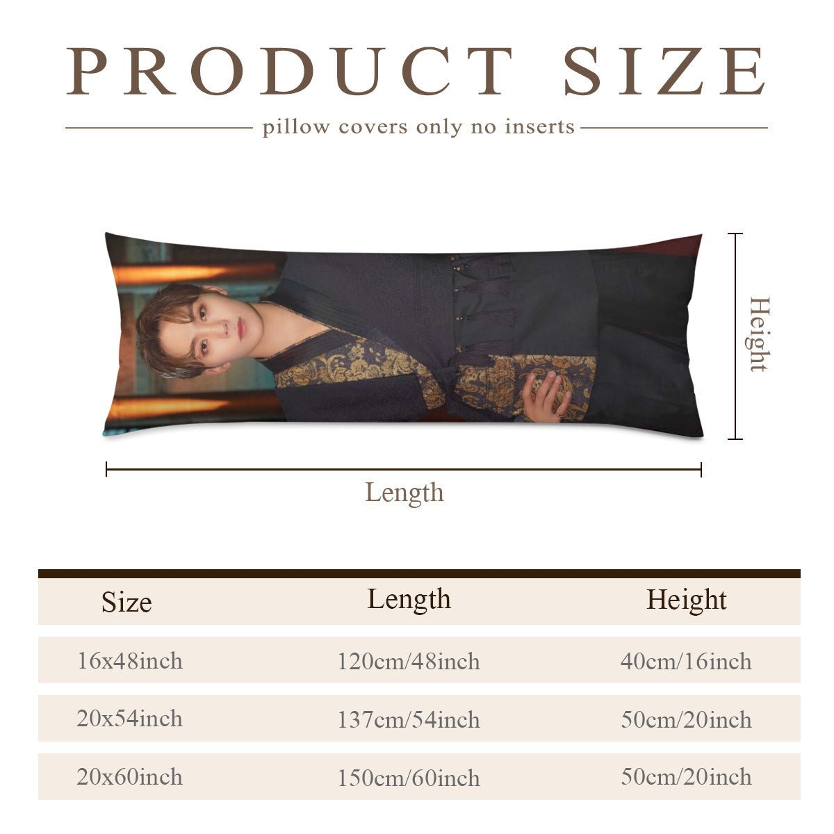 Seventeen Seungkwan Full Body Pillow Case - Double Sided Full Body Pillowcases - 3 sizes! - Beyond The Shoppe