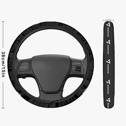 Seventeen Steering Wheel Cover car accessory - black steering cover - great gift - kpop car accessories - Beyond The Shoppe