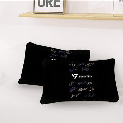 Seventeen Themed Logo & Signatures Bedding - 3 piece set including Duvet with 2 pillowcases! - Beyond The Shoppe