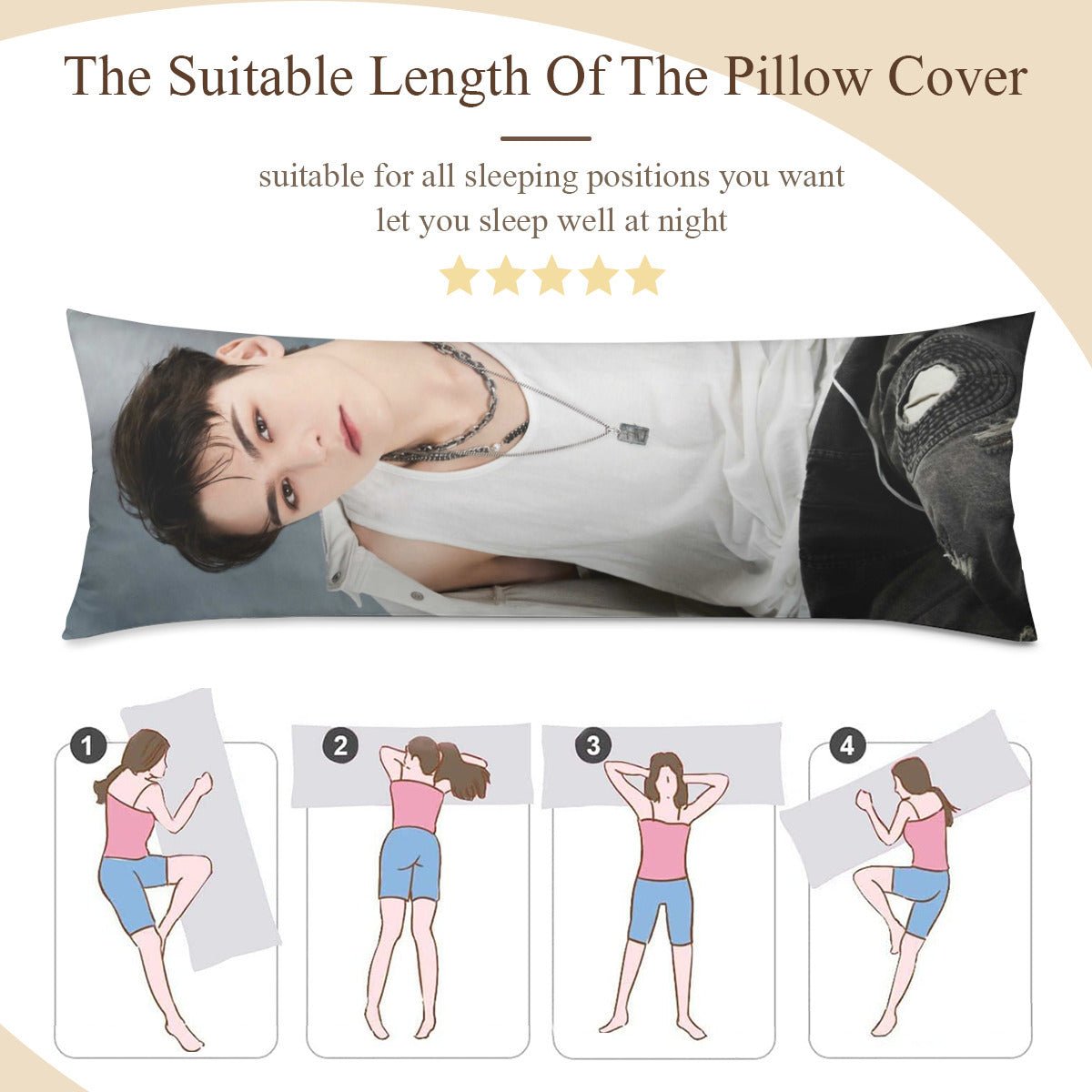 Seventeen Vernon Full Body Pillow Case - Double Sided Full Body Pillowcases - 3 sizes! - Beyond The Shoppe