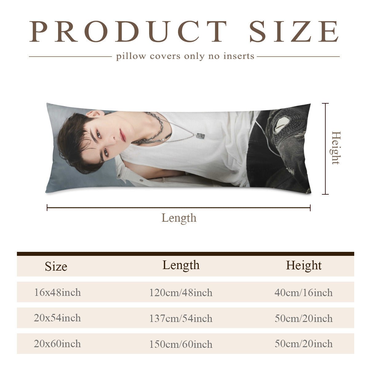 Seventeen Vernon Full Body Pillow Case - Double Sided Full Body Pillowcases - 3 sizes! - Beyond The Shoppe