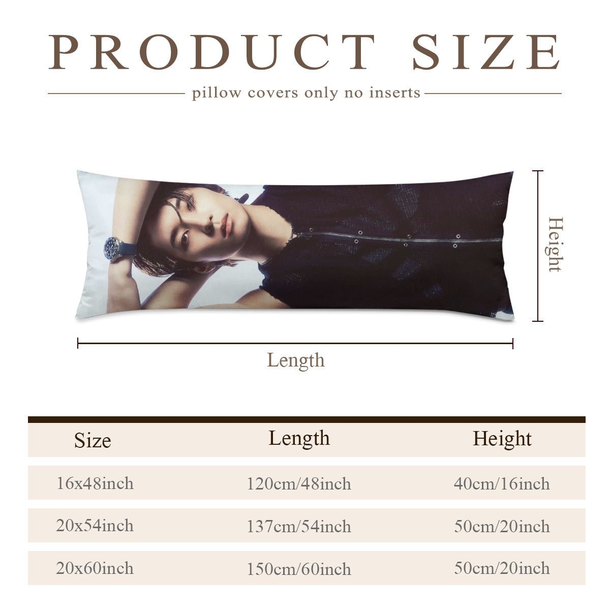Seventeen Wonwoo Full Body Pillow Case - Double Sided Full Body Pillowcases - 3 sizes! - Beyond The Shoppe