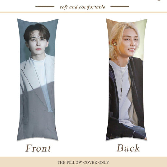 Seventeen Yoon Jeonghan Full Body Pillow Case - Double Sided Full Body Pillowcases - 3 sizes! - Beyond The Shoppe