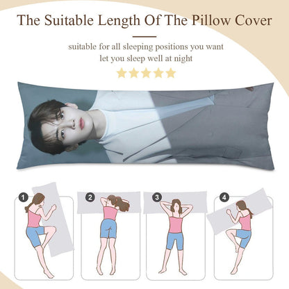 Seventeen Yoon Jeonghan Full Body Pillow Case - Double Sided Full Body Pillowcases - 3 sizes! - Beyond The Shoppe