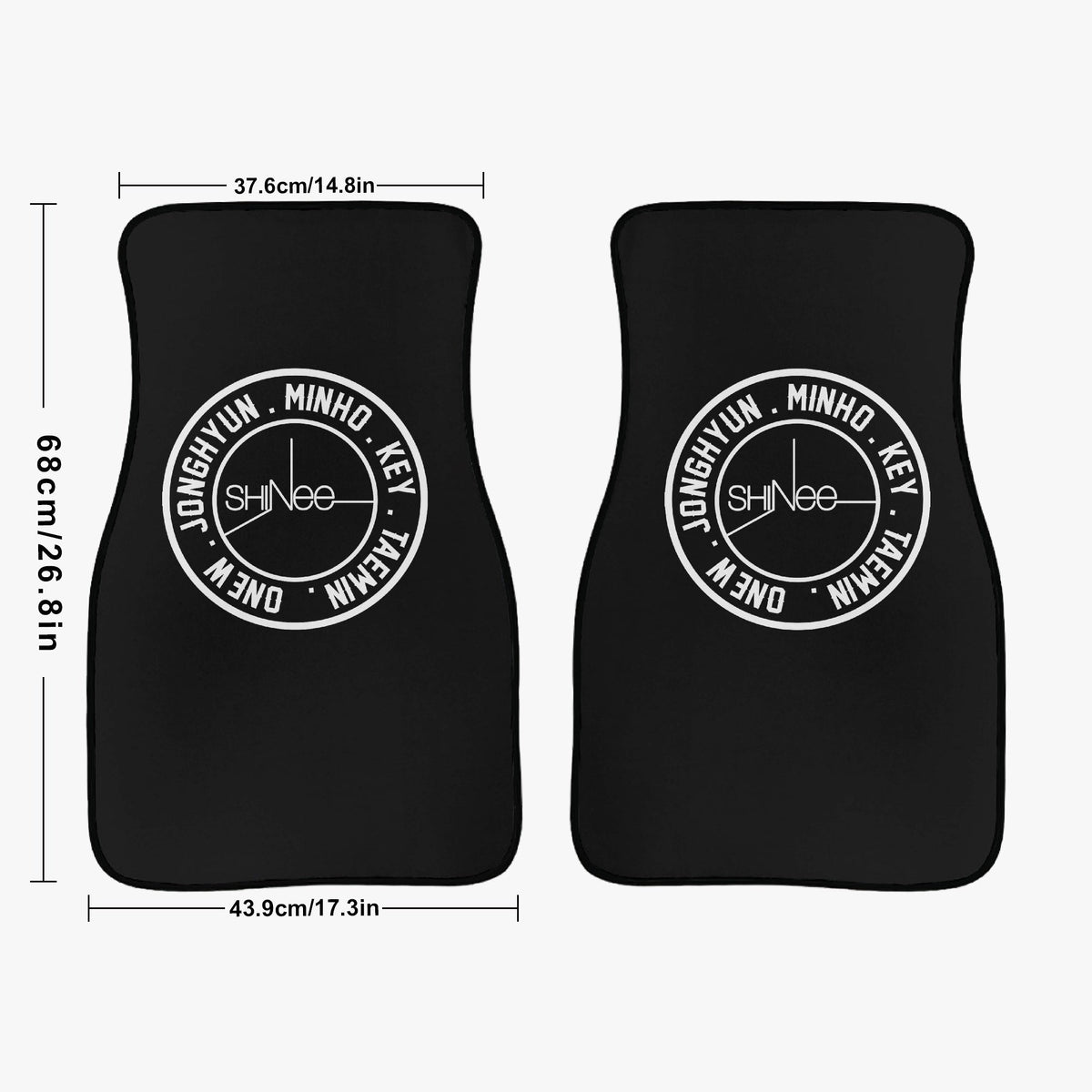Shinee Car Floor Mats - 2Pcs Car Floor Mats - Car Accessories - Kpop car mats - (Set of 2) - Beyond The Shoppe