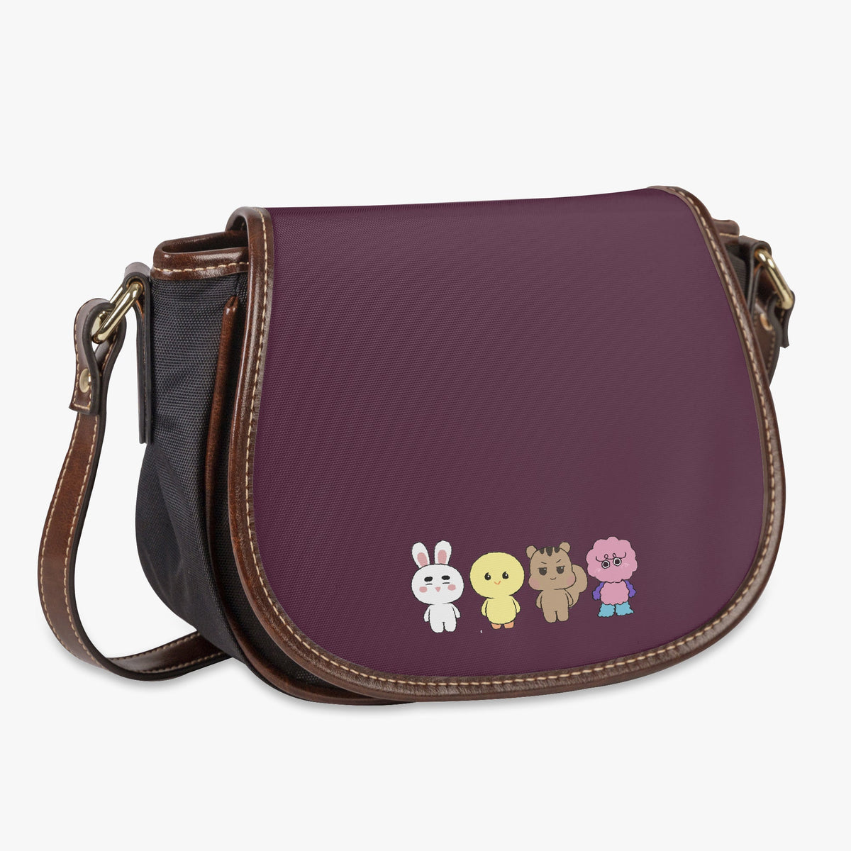 SHINee Flap Saddle Bag – Perfect Everyday Crossbody Purse - Shawol Chic & Cute Bag - Beyond The Shoppe