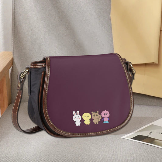 SHINee Flap Saddle Bag – Perfect Everyday Crossbody Purse - Shawol Chic & Cute Bag - Beyond The Shoppe