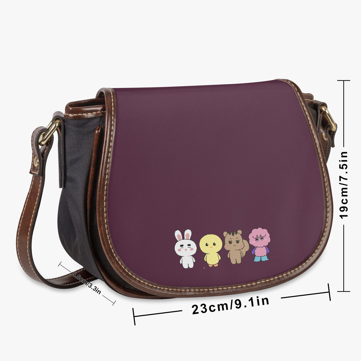 SHINee Flap Saddle Bag – Perfect Everyday Crossbody Purse - Shawol Chic & Cute Bag - Beyond The Shoppe