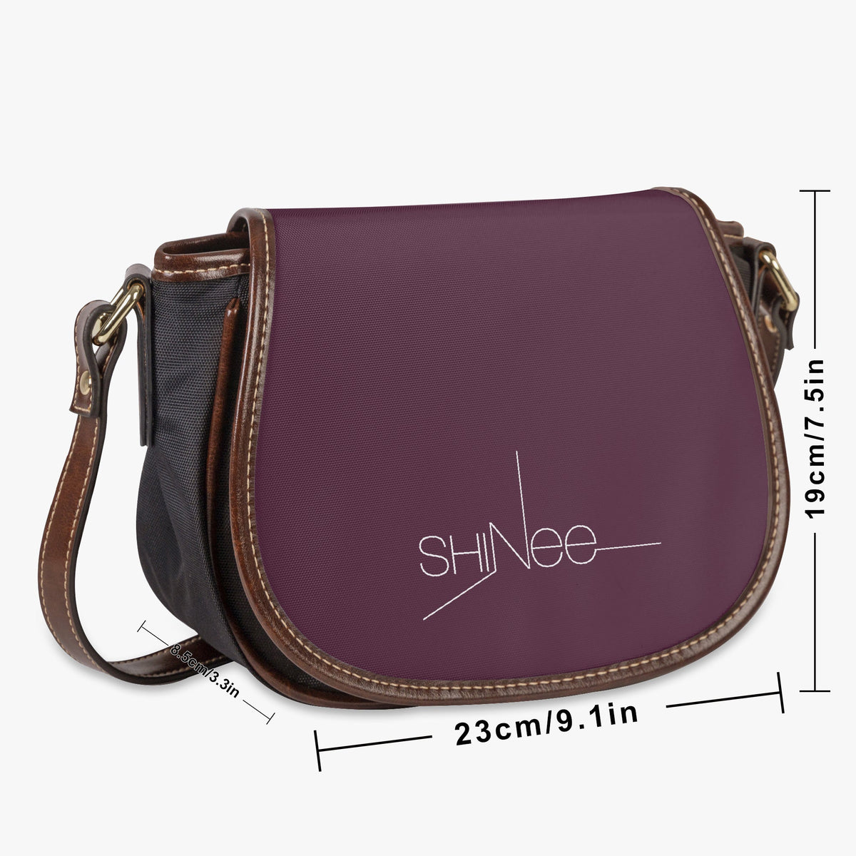SHINee Flap Saddle Bag – Perfect Everyday Crossbody Purse - Shawol Chic & Cute Bag - Beyond The Shoppe
