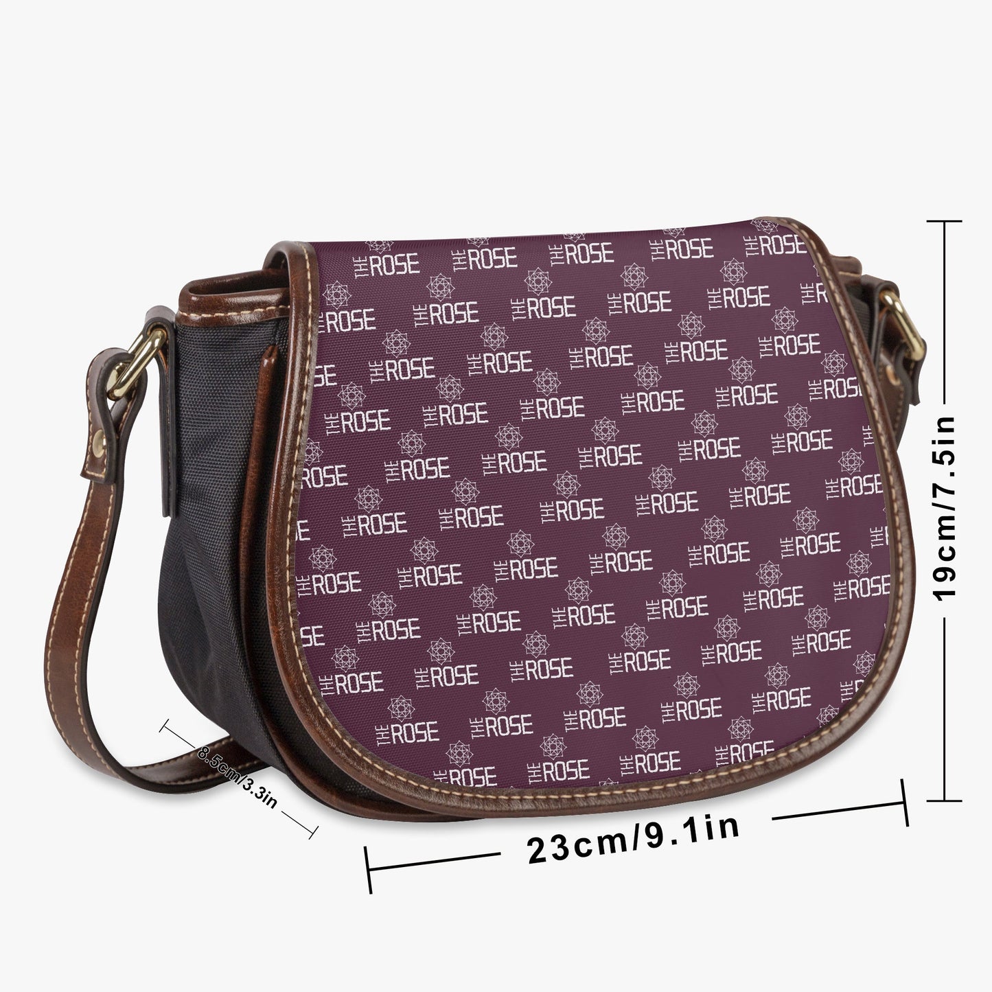 SHINee Pattern Flap Saddle Bag – Perfect Everyday Crossbody Purse - Chic & Cute Bag - Beyond The Shoppe