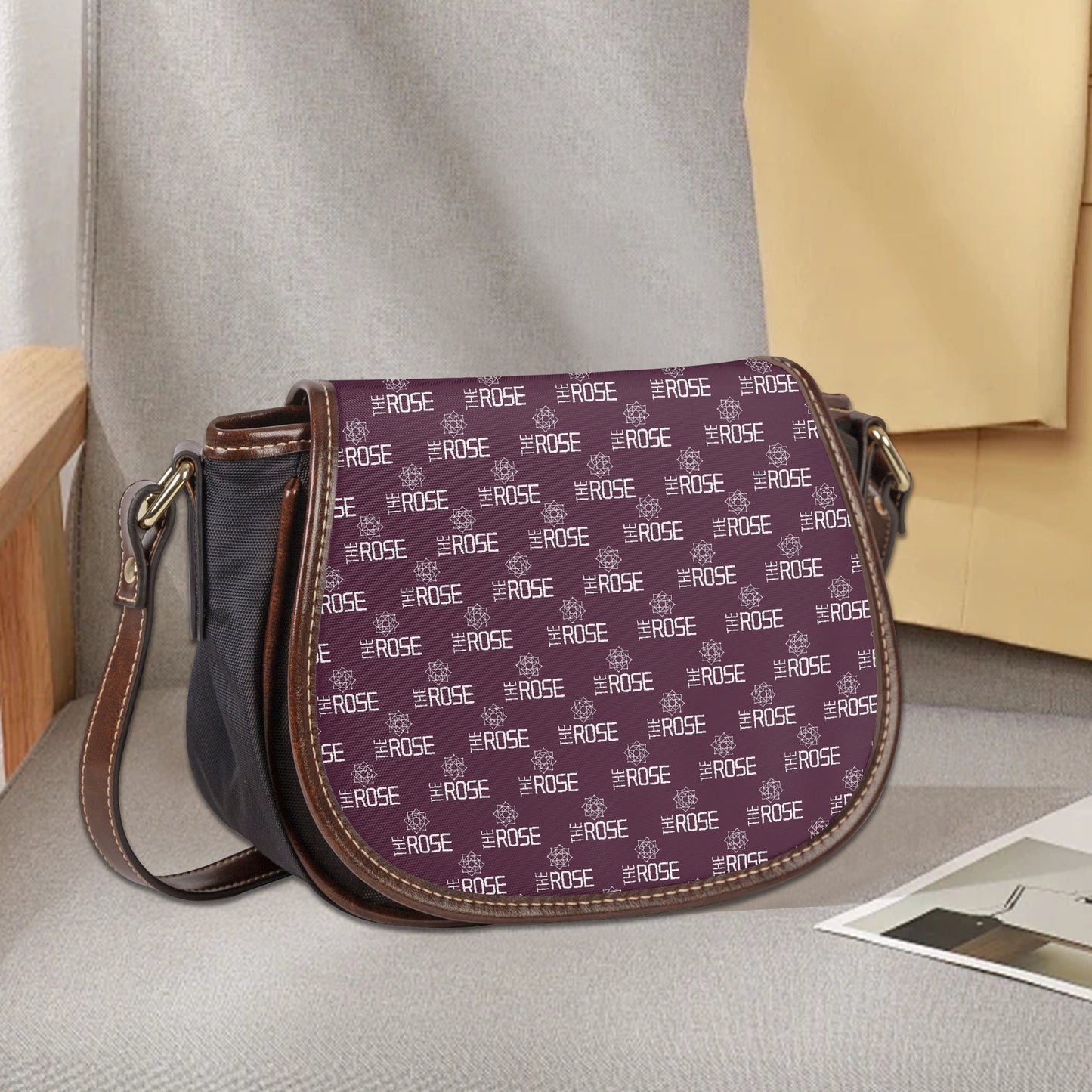 SHINee Pattern Flap Saddle Bag – Perfect Everyday Crossbody Purse - Chic & Cute Bag - Beyond The Shoppe