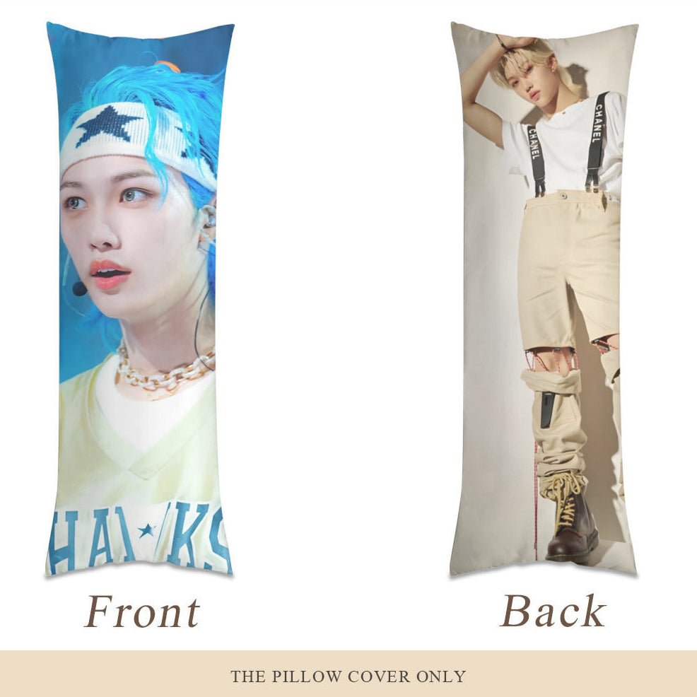 Stray Kid - Felix Full body pillow case - Double sided with 2 different photos! 3 sizes! - Beyond The Shoppe