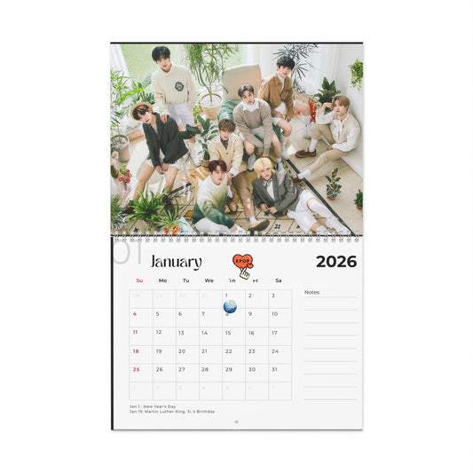Stray Kids 2026 Wall Calendar Monthly Planner KPop Gift - Beyond The Shoppe