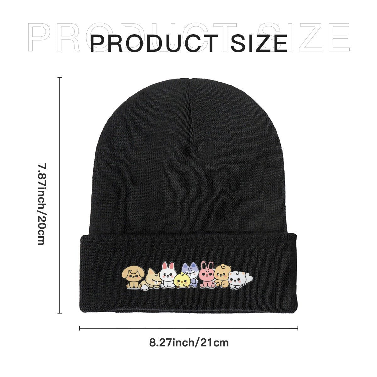Stray Kids Baby SKZOO Beanie for Adults – Cozy Polyester Knit Hat - Stylish, Comfortable & Trendy Hat - Beyond The Shoppe