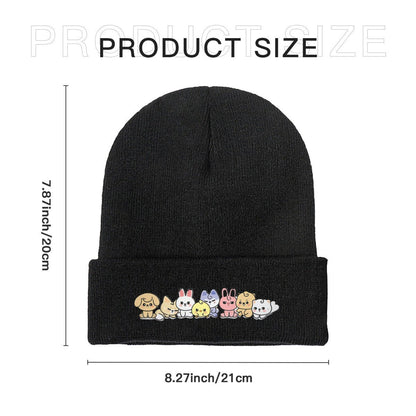 Stray Kids Baby SKZOO Beanie for Adults – Cozy Polyester Knit Hat - Stylish, Comfortable & Trendy Hat - Beyond The Shoppe