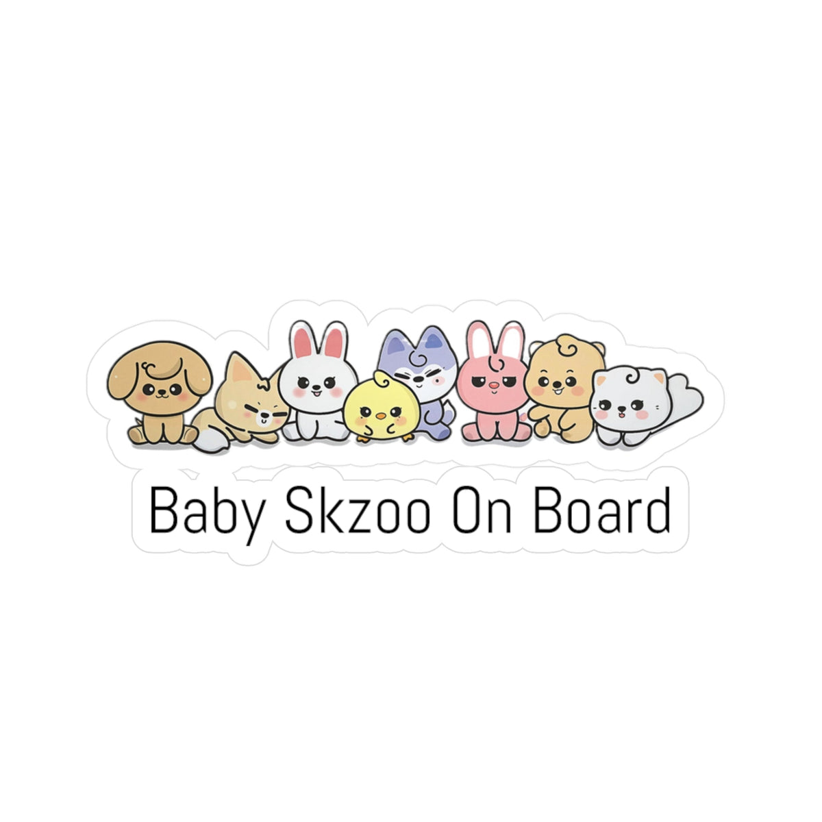 Stray Kids Baby Skzoo On Board! - Vinyl Decals, Fun Stickers - Water, UV and Scratch Resistant! - Beyond The Shoppe