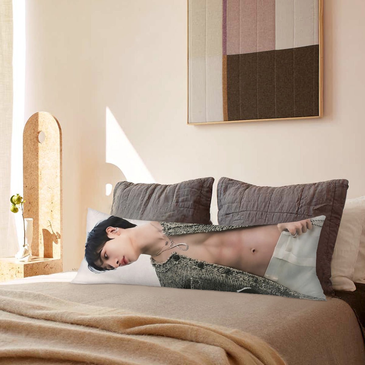 Stray Kids Bang Chan Full Body Pillow Case - Double Sided Full Body Pillowcases - 3 sizes! Long Pillow Cover Double - Sided Design (Multiple Sizes) Bangchan - Beyond The Shoppe