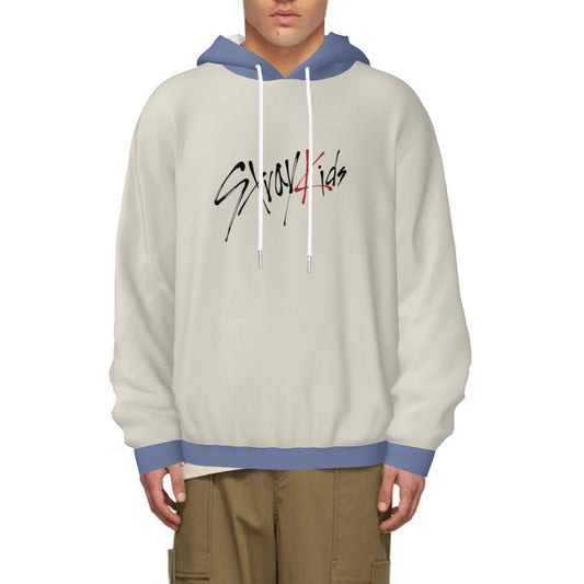 Stray Kids Beige & Blue with Names Light weight Hoodie Sweatshirt with pockets – Fanmade K - pop Apparel - Beyond The Shoppe
