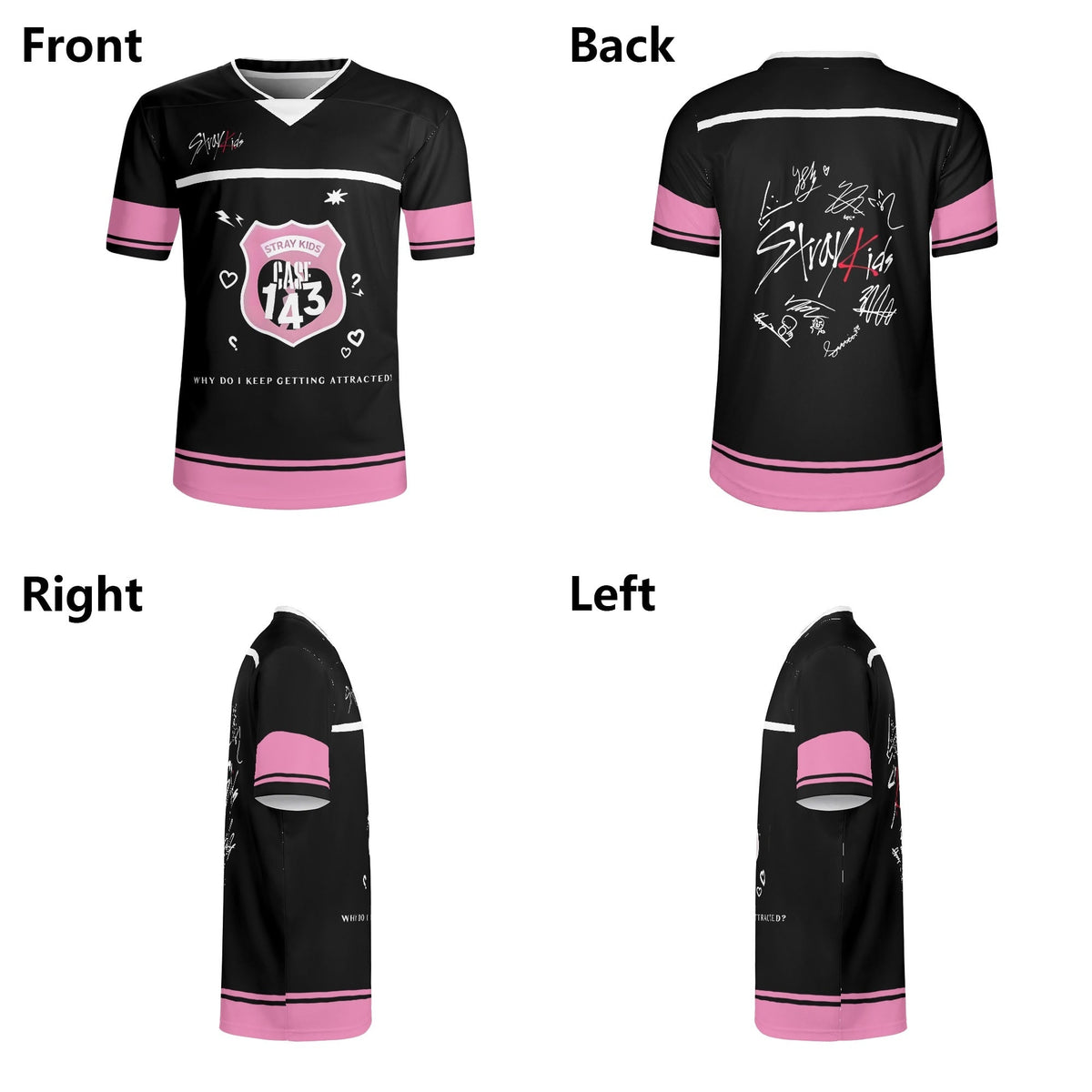 Stray Kids “CASE 143” Football Jersey – K - Pop Fan Edition Performance Shirt - Beyond The Shoppe