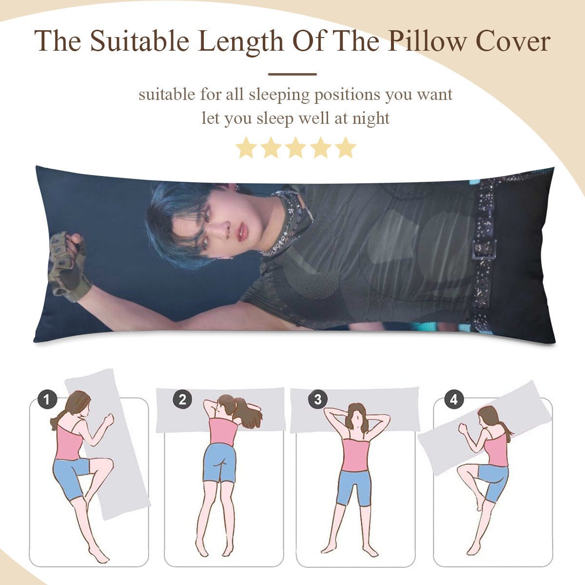 Stray Kids Changbin Full body pillow case - Double sided pillowcase - in 3 sizes! Stays Skzoo - Beyond The Shoppe