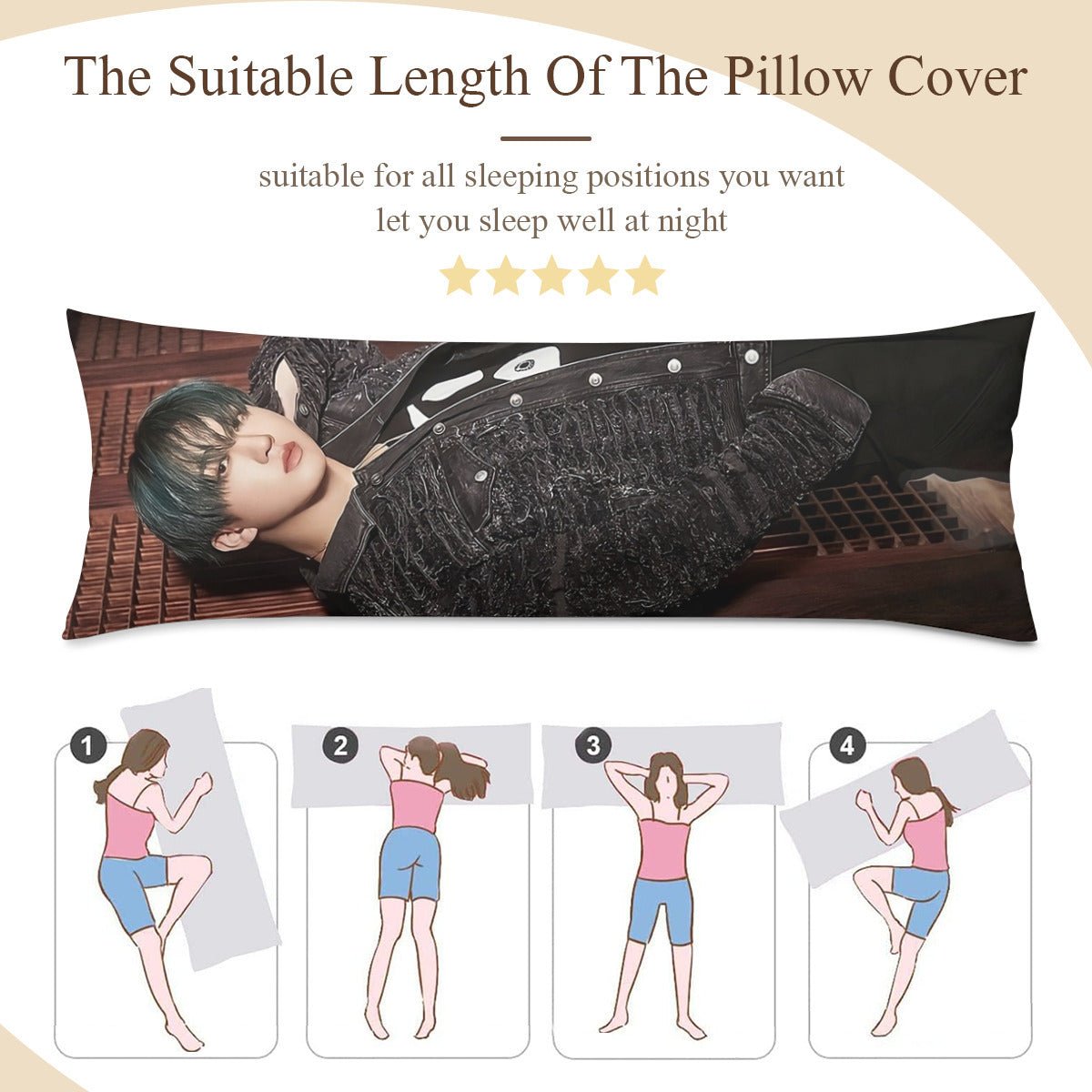 Stray Kids Changbin Full body pillow case - Double sided pillowcase - in 3 sizes! Stays Skzoo - Beyond The Shoppe