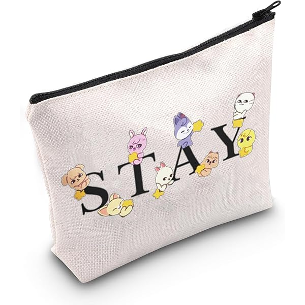Stray Kids Compact Bag - Cosmetic Organizer - Make Up Bag - Pouch - Beyond The Shoppe