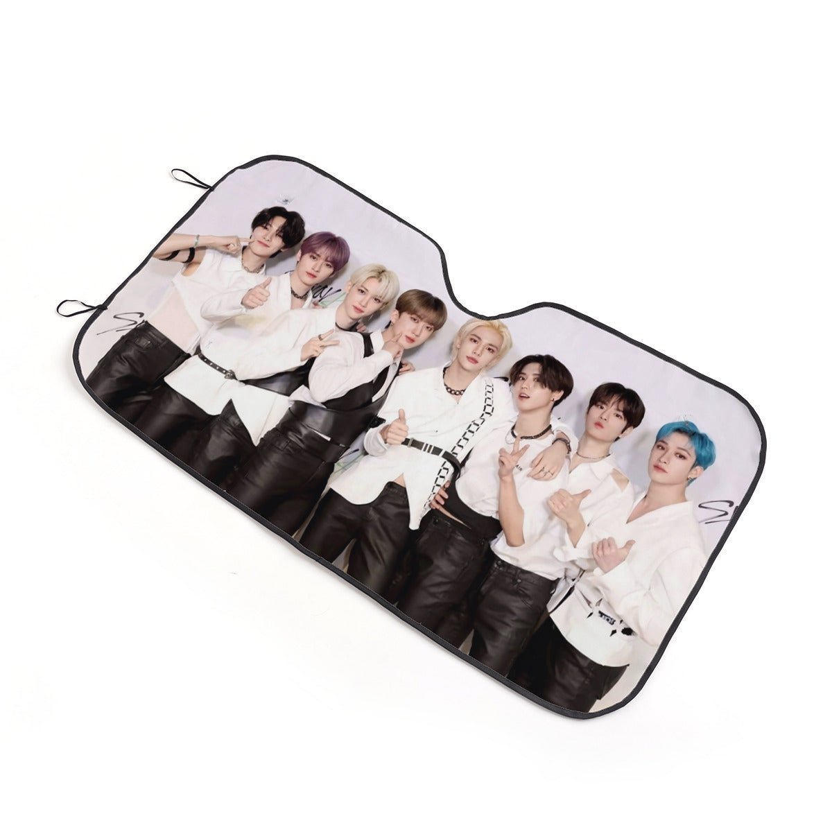 Stray Kids Custom Car Sun Shade - Windshield Cover - Gift for kpop Fan, sun visor - Car sun blocker - Windshield heat shield - Auto sunshade - Beyond The Shoppe