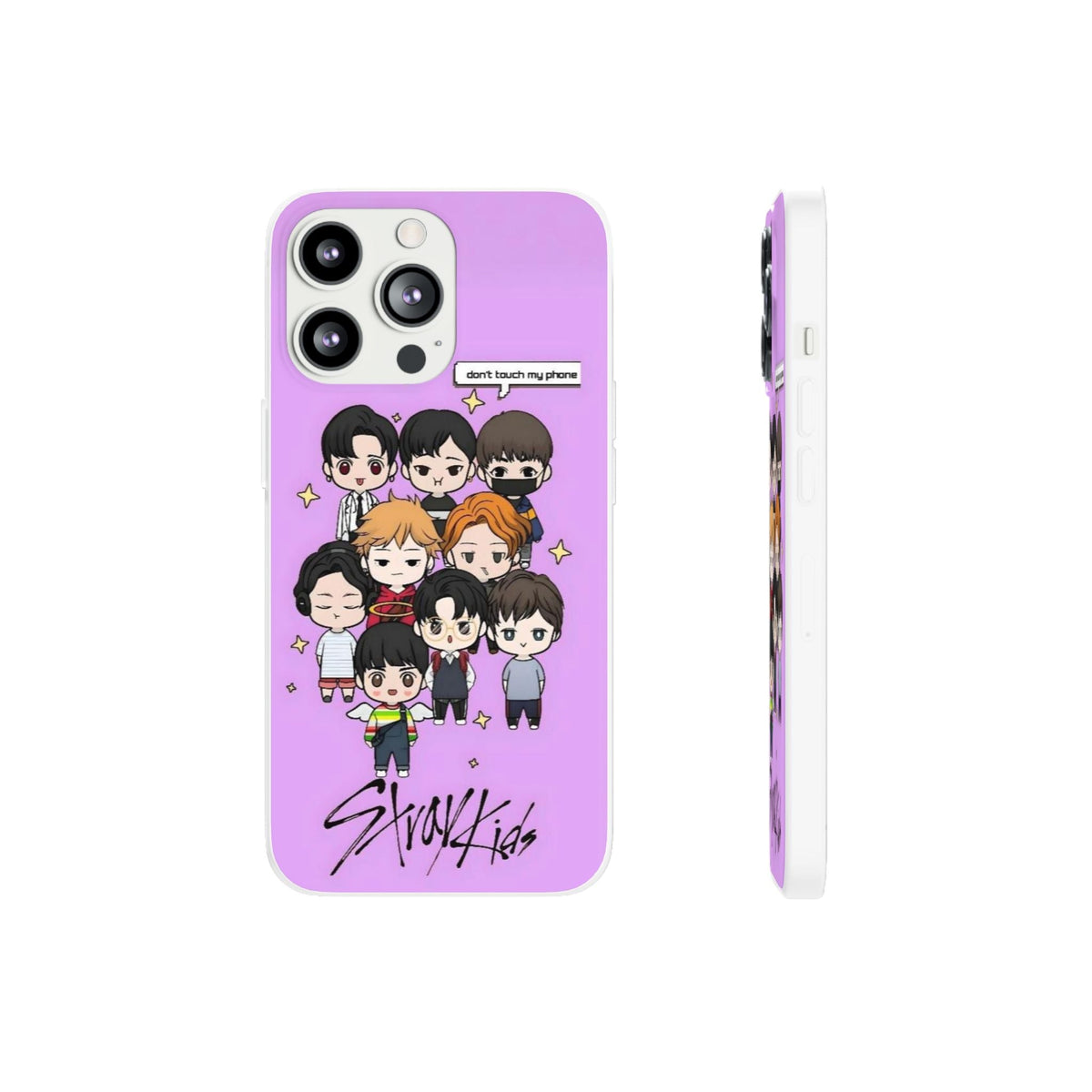 Stray Kids "Don't Touch My Phone" Cell Phone Case - iPhone, Samsung and Custom Covers - K - Pop Phone Covers, Gifts for Fans, Stylish Cell Phone Accessories - Beyond The Shoppe
