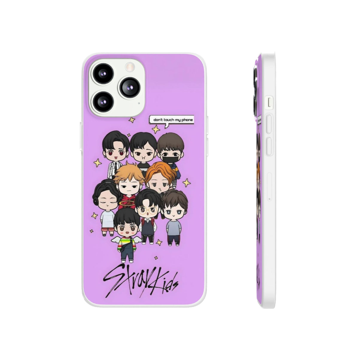 Stray Kids "Don't Touch My Phone" Cell Phone Case - iPhone, Samsung and Custom Covers - K - Pop Phone Covers, Gifts for Fans, Stylish Cell Phone Accessories - Beyond The Shoppe