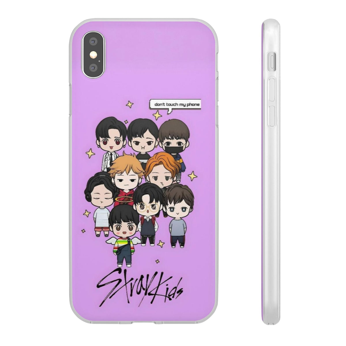 Stray Kids "Don't Touch My Phone" Cell Phone Case - iPhone, Samsung and Custom Covers - K - Pop Phone Covers, Gifts for Fans, Stylish Cell Phone Accessories - Beyond The Shoppe