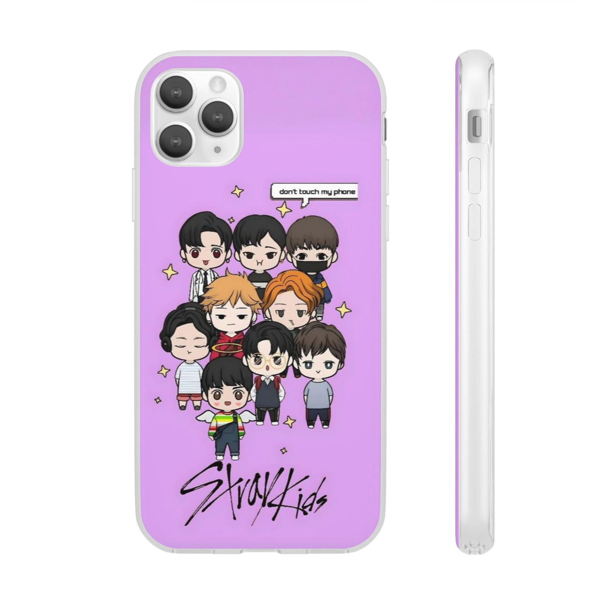 Stray Kids "Don't Touch My Phone" Cell Phone Case - iPhone, Samsung and Custom Covers - K - Pop Phone Covers, Gifts for Fans, Stylish Cell Phone Accessories - Beyond The Shoppe