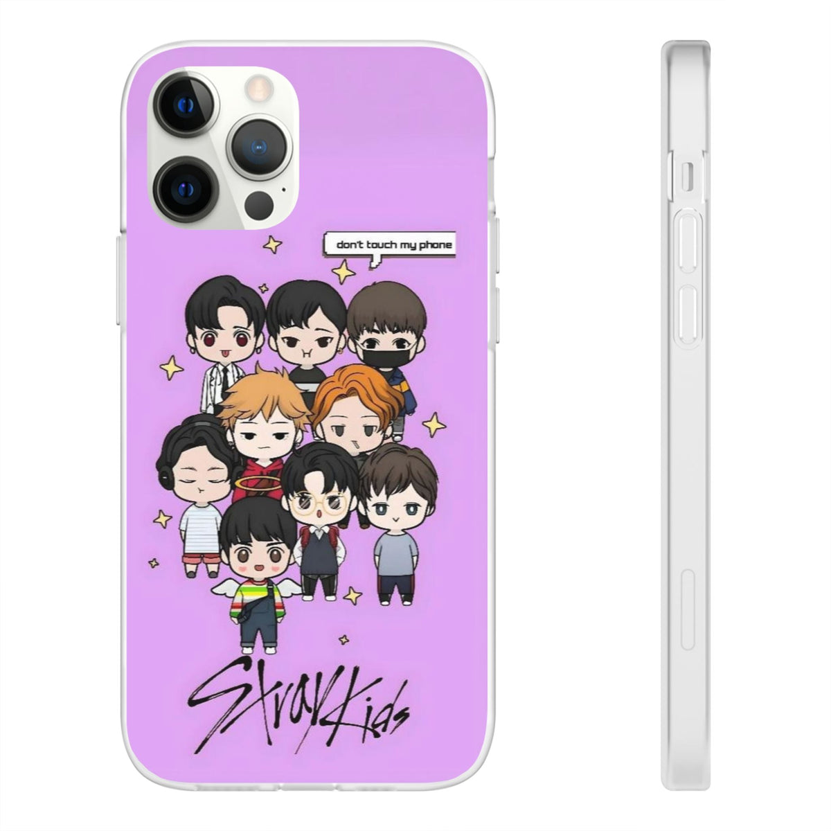 Stray Kids "Don't Touch My Phone" Cell Phone Case - iPhone, Samsung and Custom Covers - K - Pop Phone Covers, Gifts for Fans, Stylish Cell Phone Accessories - Beyond The Shoppe