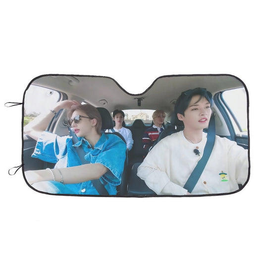 Stray Kids Driving Car sun visor - Windshield cover, sunshade, windshield protector, car window shade, UV blocker, sun blocker - Beyond The Shoppe