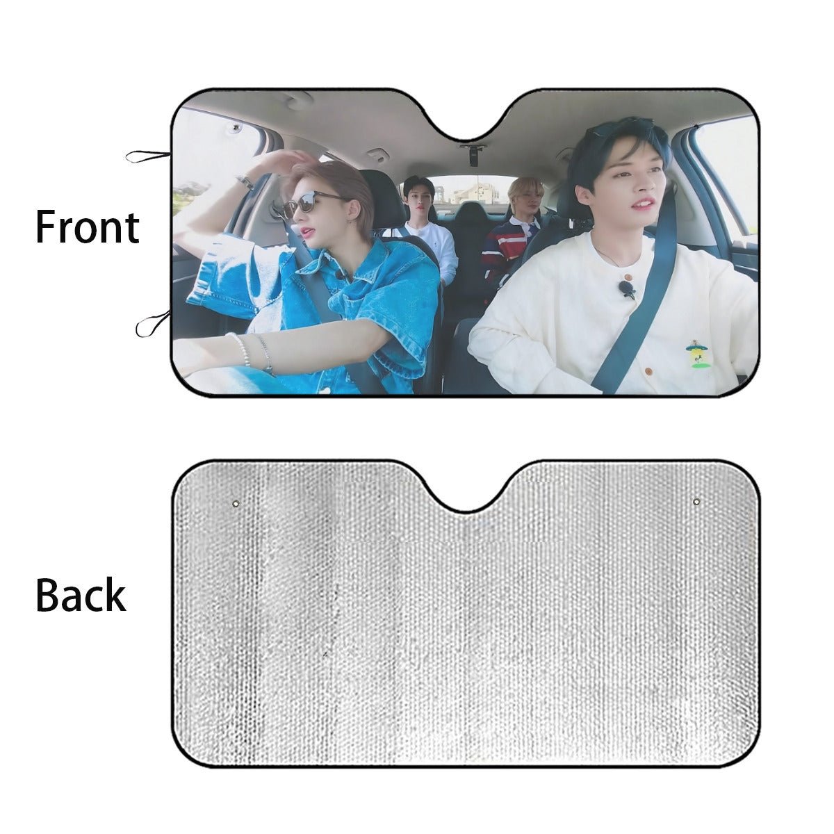 Stray Kids Driving Car sun visor - Windshield cover, sunshade, windshield protector, car window shade, UV blocker, sun blocker - Beyond The Shoppe
