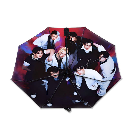 Stray Kids Karma Umbrella - Printed on the Inside - Automatic Opening Umbrella - STAYS - Beyond The Shoppe