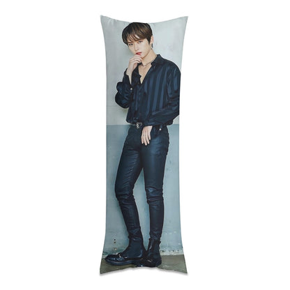 Stray Kids Lee know Full Body Pillow Case - Double Sided Full Body Pillowcases - 3 sizes! - Long Pillow Cover Double - Sided Design (Multiple Sizes) - Beyond The Shoppe