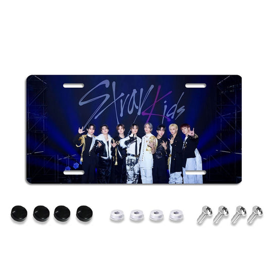 Stray Kids License Plate Vanity Frame – Stray Kids on Stage! The Perfect K - Pop Car Accessory for STAY! - Beyond The Shoppe