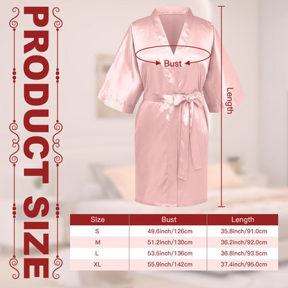 Stray Kids Silk - like Women's Pink Robe with Logo & Names - Straykids Robes - Beyond The Shoppe