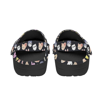Stray Kids Skzoo Black Pattern Women & Men Sizes - Unisex Crocs - Clogs - Slip On Shoes - Beyond The Shoppe