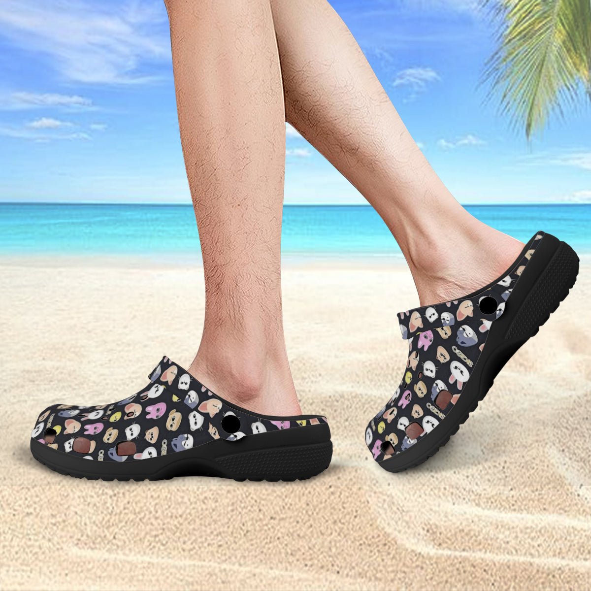 Stray Kids Skzoo Black Pattern Women & Men Sizes - Unisex Crocs - Clogs - Slip On Shoes - Beyond The Shoppe