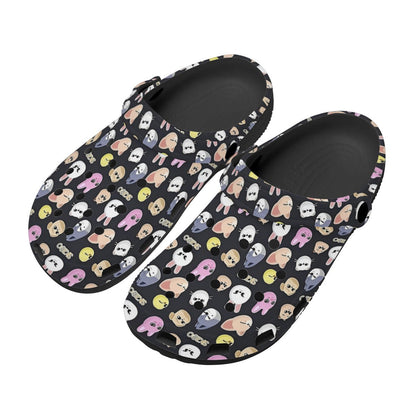 Stray Kids Skzoo Black Pattern Women & Men Sizes - Unisex Crocs - Clogs - Slip On Shoes - Beyond The Shoppe