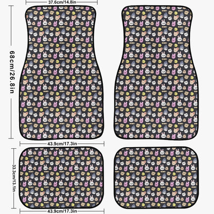 Stray Kids Skzoo Car Mats - 2 Options: Set of 2 Front or 4 (2 Front & 2 Rear) - Skzoo Car Accessories - Skzoo car mats - car floor mats - Beyond The Shoppe