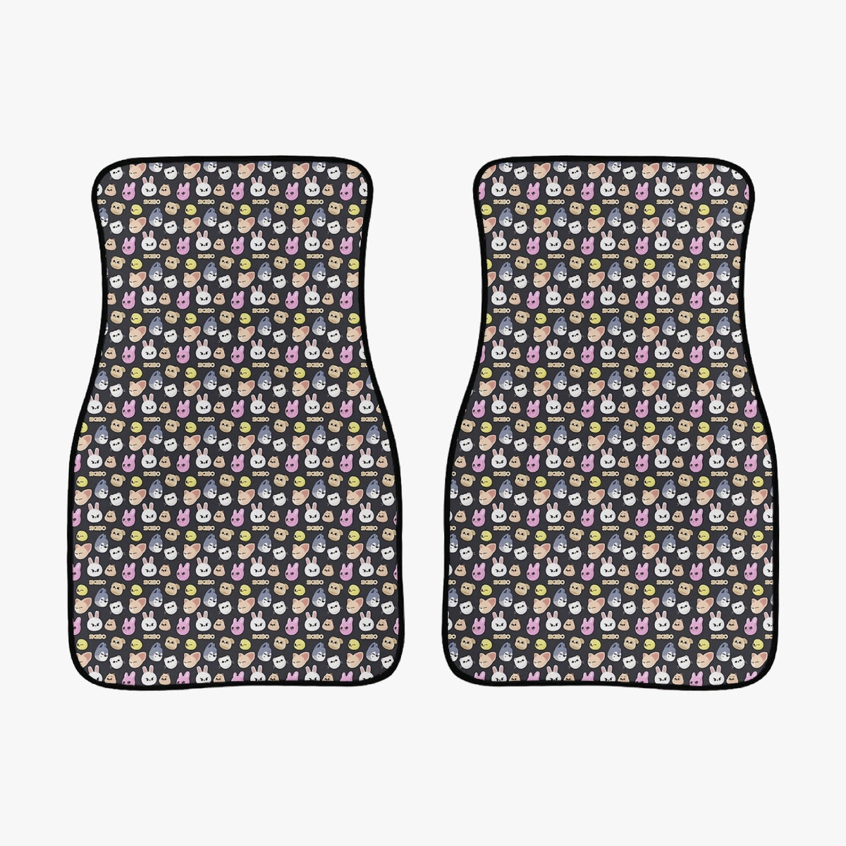 Stray Kids Skzoo Car Mats - 2 Options: Set of 2 Front - Skzoo Car Accessories - Skzoo car mats - car floor mats - Beyond The Shoppe
