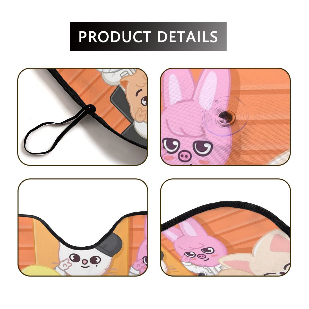 Stray Kids SKZOO Car Sun Shade - Windshield Sun Shade - Car sun visor - Car sun blocker - Windshield heat shield - Auto sunshade - Beyond The Shoppe