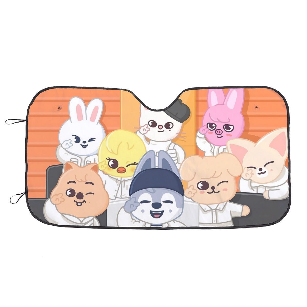 Stray Kids SKZOO Car Sun Shade - Windshield Sun Shade - Car sun visor - Car sun blocker - Windshield heat shield - Auto sunshade - Beyond The Shoppe