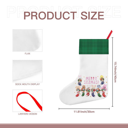 Stray Kids Skzoo - Classic Holiday 16 - Inch Linen Christmas Stocking – Decor, Soft & Durable - Beyond The Shoppe