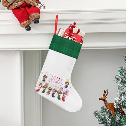 Stray Kids Skzoo - Classic Holiday 16 - Inch Linen Christmas Stocking – Decor, Soft & Durable - Beyond The Shoppe
