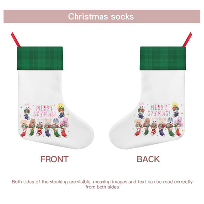 Stray Kids Skzoo - Classic Holiday 16 - Inch Linen Christmas Stocking – Decor, Soft & Durable - Beyond The Shoppe