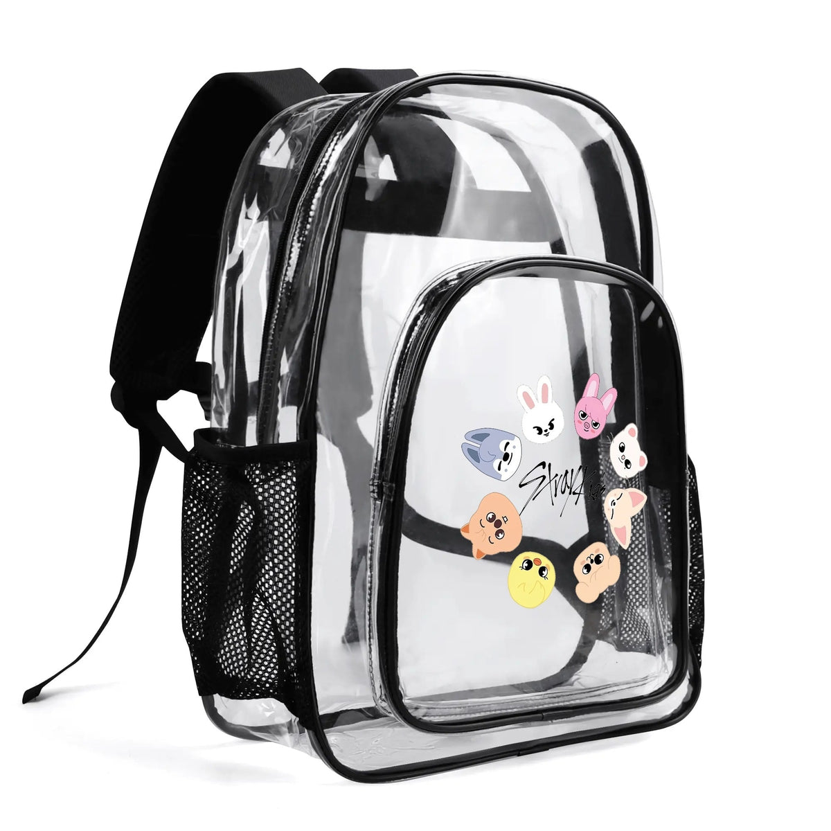 Stray Kids Skzoo Clear Backpack 17 Inch PVC Transparent Bookbag - Beyond The Shoppe