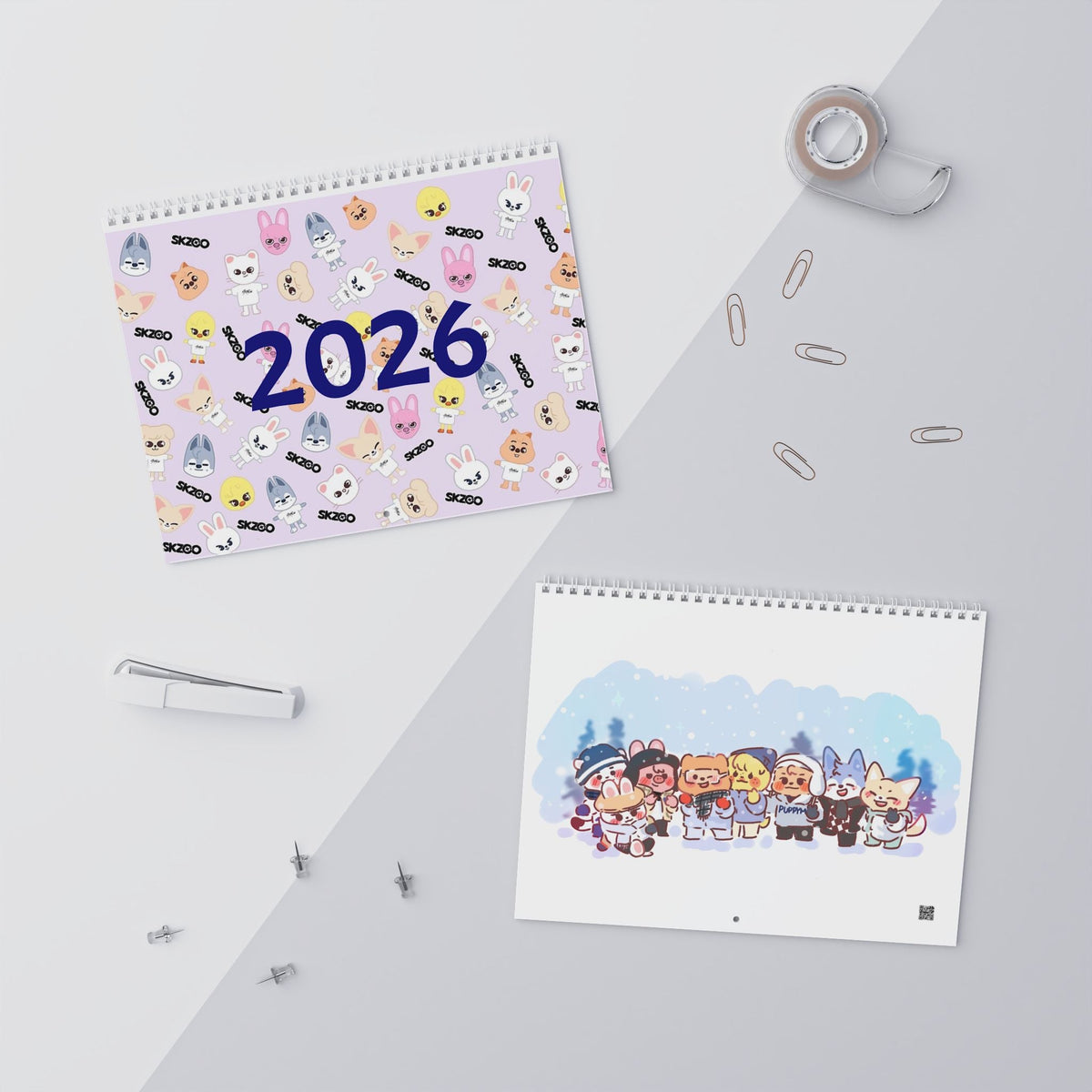 Stray Kids - Skzoo edition 2026 Wall Calendar Monthly Planner KPop Gift - Beyond The Shoppe